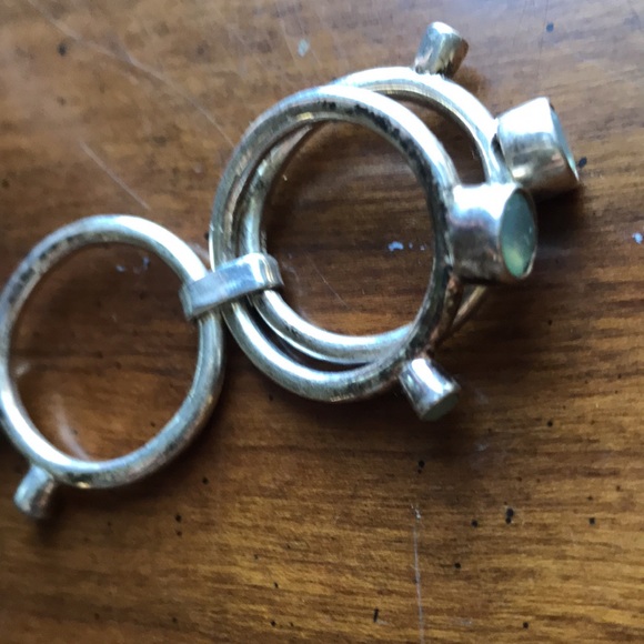 Three tiered BoHo ornate ring Sundance style size 10 Boho, mod, coastal - Picture 4 of 7